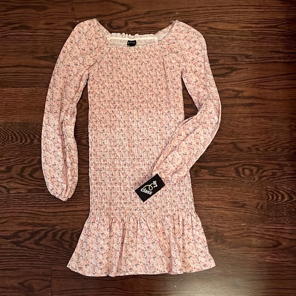 Art Class Ruched Floral Dress